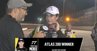 Promo image for Tristan McKee’s Victory Lane interview at Madison